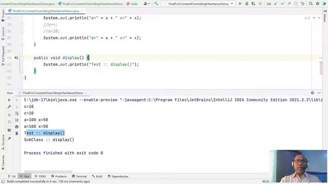 Java Interview Use of final keyword смотреть онлайн