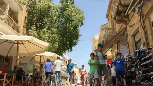 Ledra Street, Nicosia, Cyprus 2015 Time lapse. смотреть онлайн