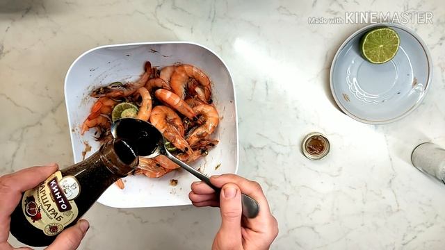 ВКУСНЕЙ КРЕВЕТКИ Я НЕ ЕЛА! Гранатово-Имбирные соус для жаренных Королевские Креветки! смотреть онлайн