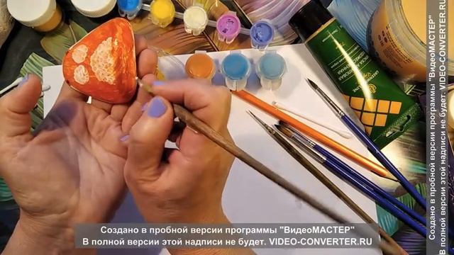 РИСУЕМ НА КАМНЯХ КОТ ОБЖОРА смотреть онлайн