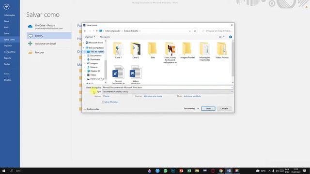 COMO SALVAR ARQUIVO ou TEXTO DO WORD EM .DOCX - FÁCIL e PRÁTICO смотреть онлайн