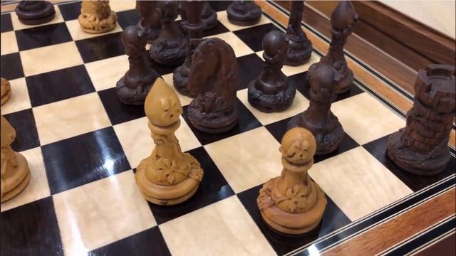 Резные шахматы из дерева смотреть онлайн