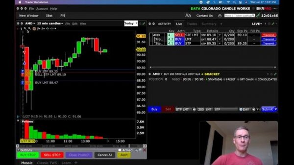 ✅ Scalping AMD with Interactive Brokers | Lightning FAST!