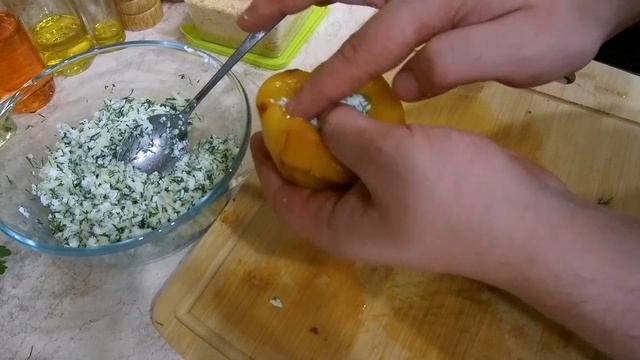 Оладьи с творожной заправкой