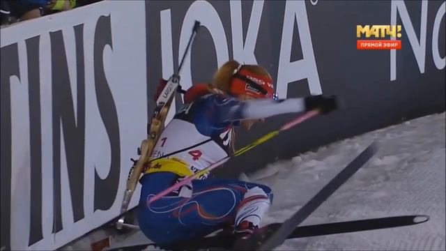 Топовые падения биатлонистов смотреть онлайн