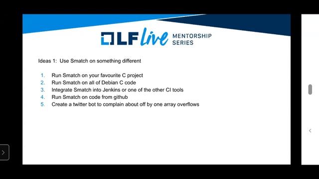 Mentorship Session: New Ideas for Smatch (Static Analysis) смотреть онлайн
