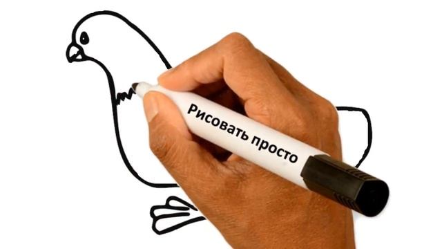 Голубь, как нарисовать смотреть онлайн