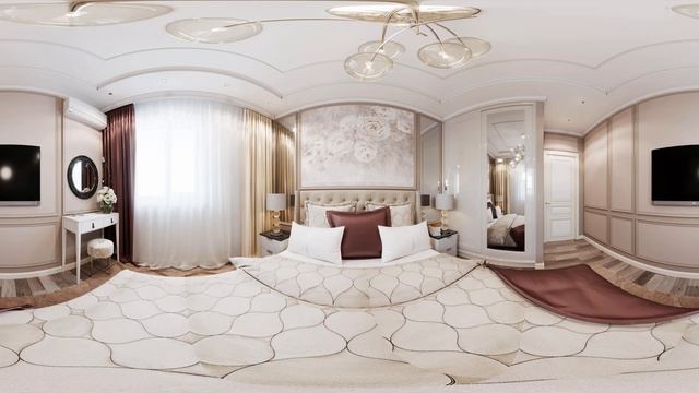 Дизайн проект спальни ⚡3D панорама⚡Ростов-на-Дону смотреть онлайн