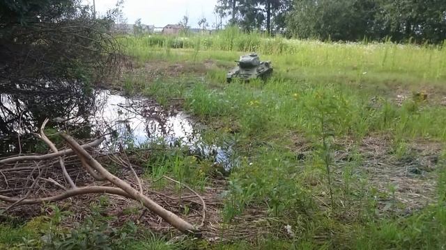 Танк Т 34-85 на радиоуправлении масштаб 1:4 смотреть онлайн