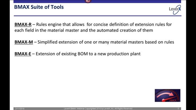 BOM Material Master Extension and Allocation Tool (BMAX) смотреть онлайн
