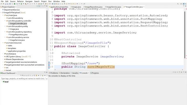 How to Upload Image or File in DB using Spring Rest API | Spring Boot 3.0 | Thiru Academy смотреть онлайн