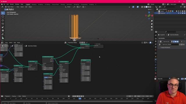 Geometry Nodes Sci-Fi Laser 3D Printer Blender 3 Tutorial смотреть онлайн