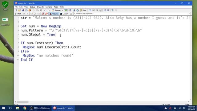 VBScript Basics, Part 71 | RegExp (Execute) смотреть онлайн