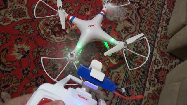 Квадрокоптер Syma X8W Wifi сгорел один из двигателей смотреть онлайн