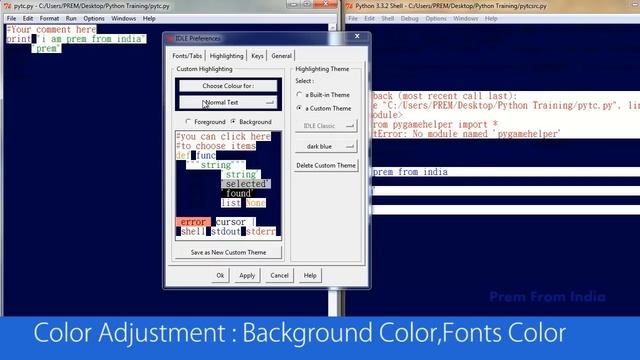 How To Change Background Color Or Theme In Python Shell (Incl Text Color) смотреть онлайн