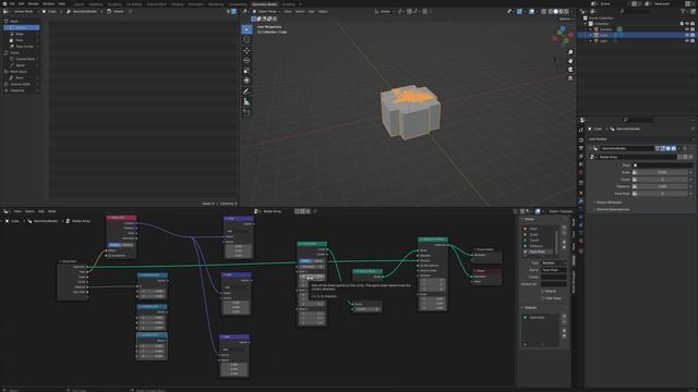 Blender Geometry Nodes - Radial Array Tutorial смотреть онлайн