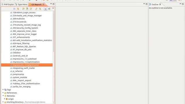 Creating a local branch from a Git repository смотреть онлайн