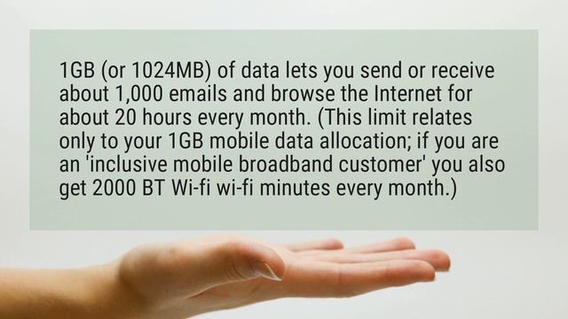 How long does it take to use 1gb of data? смотреть онлайн