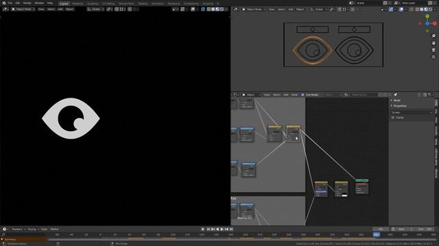 Cartoon eye, just by shader nodes(nor images just mathematics) смотреть онлайн