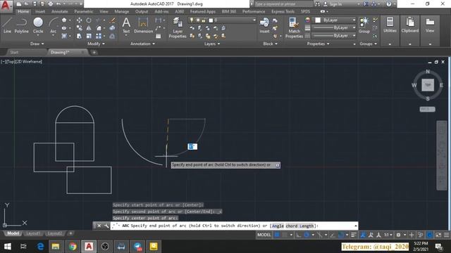 AUTOCAD 14-DARS. ARC смотреть онлайн