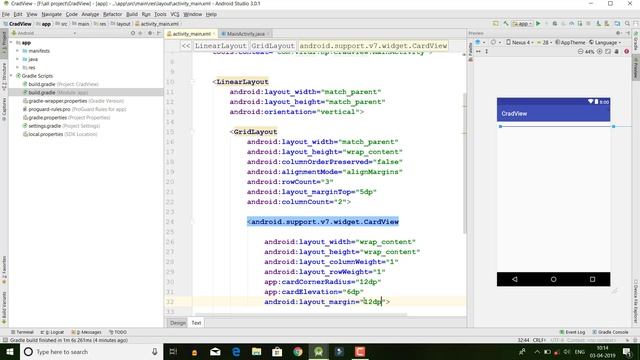 CardView Grid Layout In Android Studio | Ui Design In Android Studio смотреть онлайн