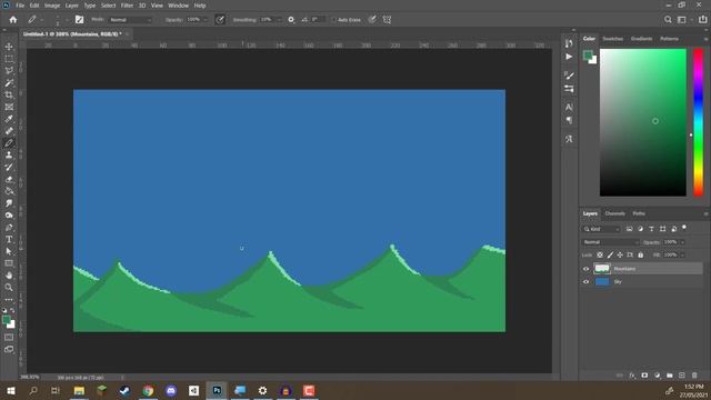 Creating PIXEL ART Backgrounds - Photoshop Tutorial смотреть онлайн