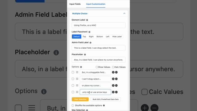 Fluent Forms: Can’t select text in draggable options fields for multiselect, radio, checkbox смотреть онлайн