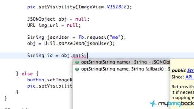 Facebook SDK for Android 7 Getting User's data with JSON смотреть онлайн