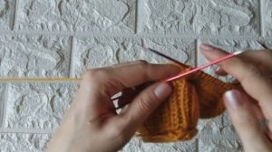 Короткие носки спицами для начинающих #вязание #носкиспицами #короткиеноски #урокивязания