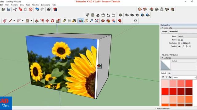 How to Insert a picture to Sketchup model ? смотреть онлайн