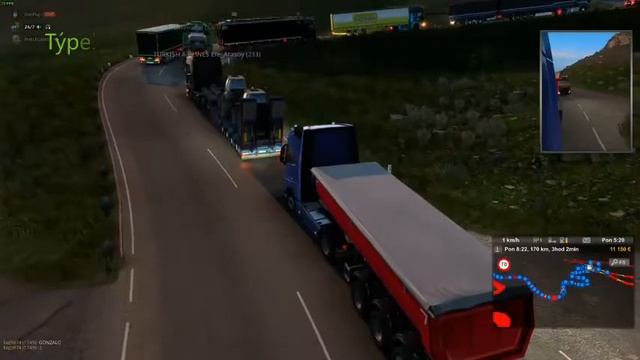 Ets2 TruckersMP long traffic jam in Alps - Austria (1.44) смотреть онлайн