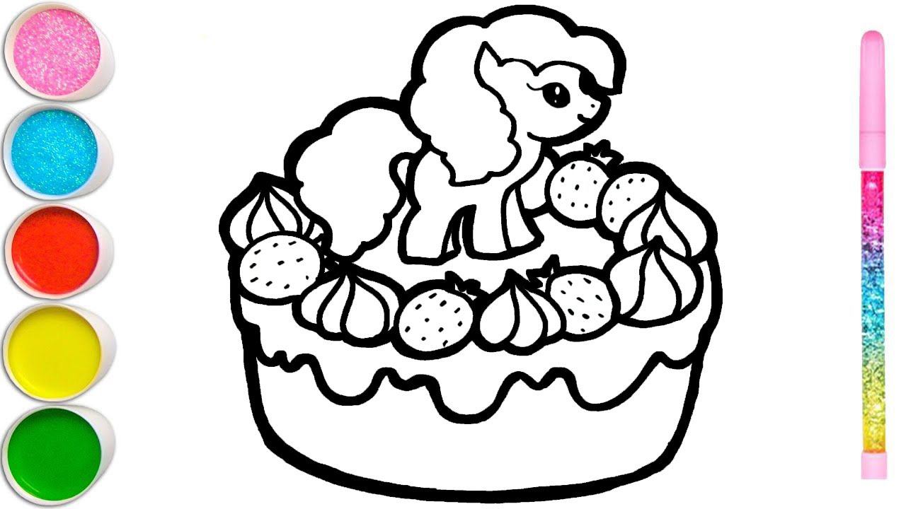 How to draw a bride and groom, fruits, a set of cosmetics, a cake смотреть онлайн