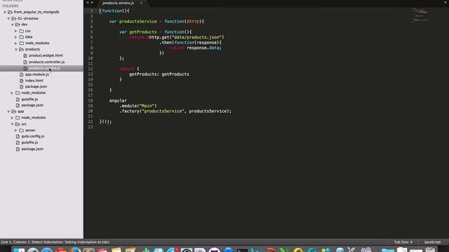 AngularJS to MongoDB - part 2/5 (load AngularJS static app from express/Node.js) смотреть онлайн