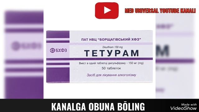 TETURAM TABLETKASI HAQIDA MA'LUMOT. ТЕТУРАМ ТАБЛЕТКАСИ ХАҚИДА МАЬЛУМОТ. #TETURAM #ТЕТУРАМ