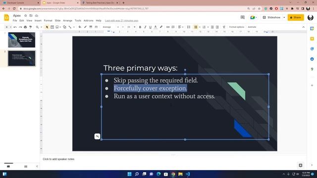 Salesforce Apex Development: Execute Exceptions From Apex Unit Test смотреть онлайн