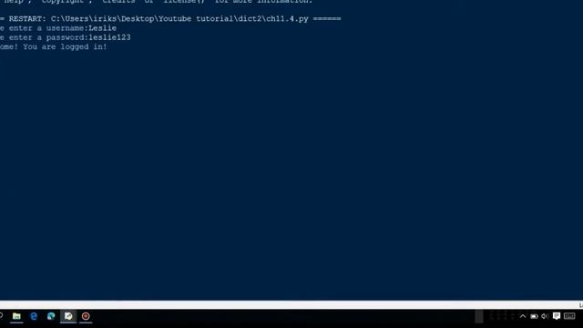 A dictionary that contains ten user names and passwords | Python Dictionary | Full source code смотреть онлайн