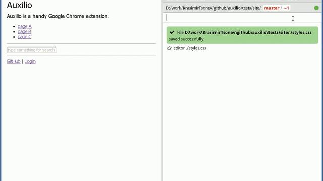 06. Auxilio Chrome Extension - git helper смотреть онлайн