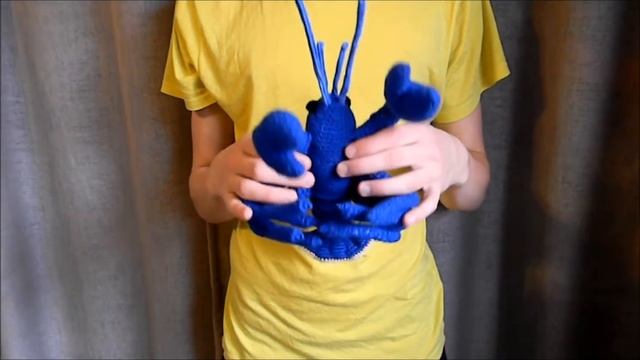 Вязаная мягкая игрушка «Лобстер» смотреть онлайн