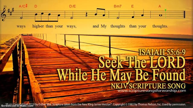 Isaiah 55:6-9 Song (NKJV) Seek the LORD While He May Be Found (Samuel Mui/Esther Mui) смотреть онлайн