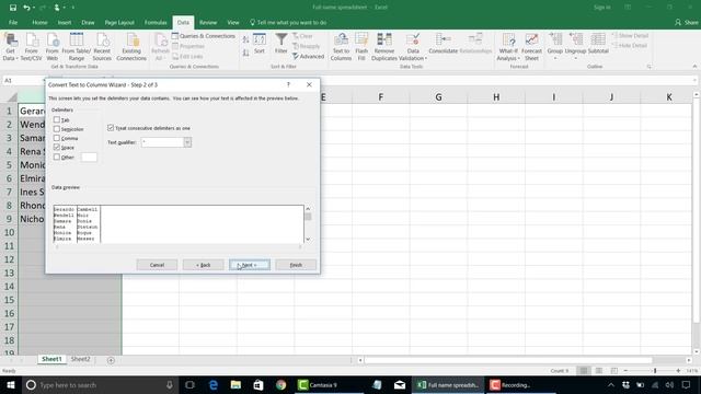 How to Split Data into Multiple Columns in Excel 2016 смотреть онлайн