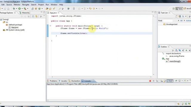 Java Swing (GUI) Programming: From Beginner to Expert : Creating a Basic Swing Application смотреть онлайн