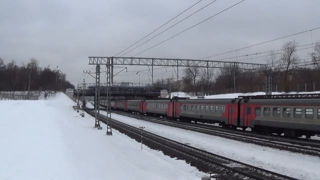 Электропоезд ЭД4М-0267 сообщением Москва - Фрязино смотреть онлайн