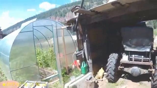 Первый выезд и обкатка самодельного трактора. смотреть онлайн