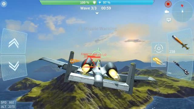 #aircombat #gameplay AIR COMBAT GAME play how to escape missiles with flares смотреть онлайн
