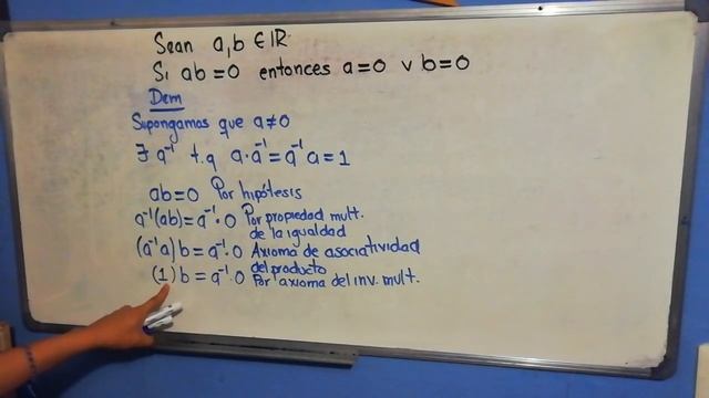 Demostración Si ab=0 entonces a=0 o b=0 смотреть онлайн