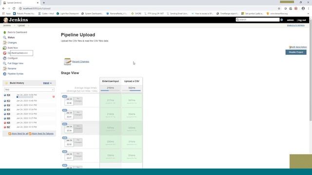 Upload a CSV file in Jenkins's pipeline job particular stage смотреть онлайн