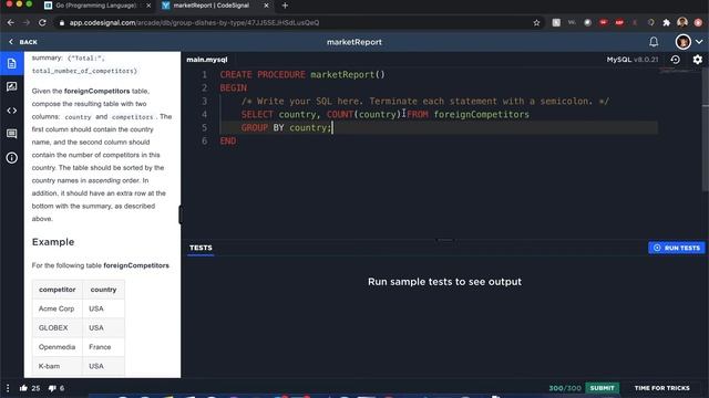 "Market Report" - Codesignal #23 - MySQL Solution смотреть онлайн