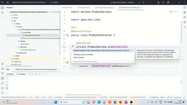 @ControllerAdvice vs @RestControllerAdvice in Spring Boot | Global Exception Handling | Difference смотреть онлайн