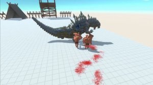 Mecha Godzilla of Evolution VS ARBS Dinosaurs Team - Animal Revolt Battle Simulator