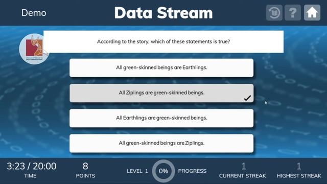 Fast ForWord: упражнение Data Stream смотреть онлайн